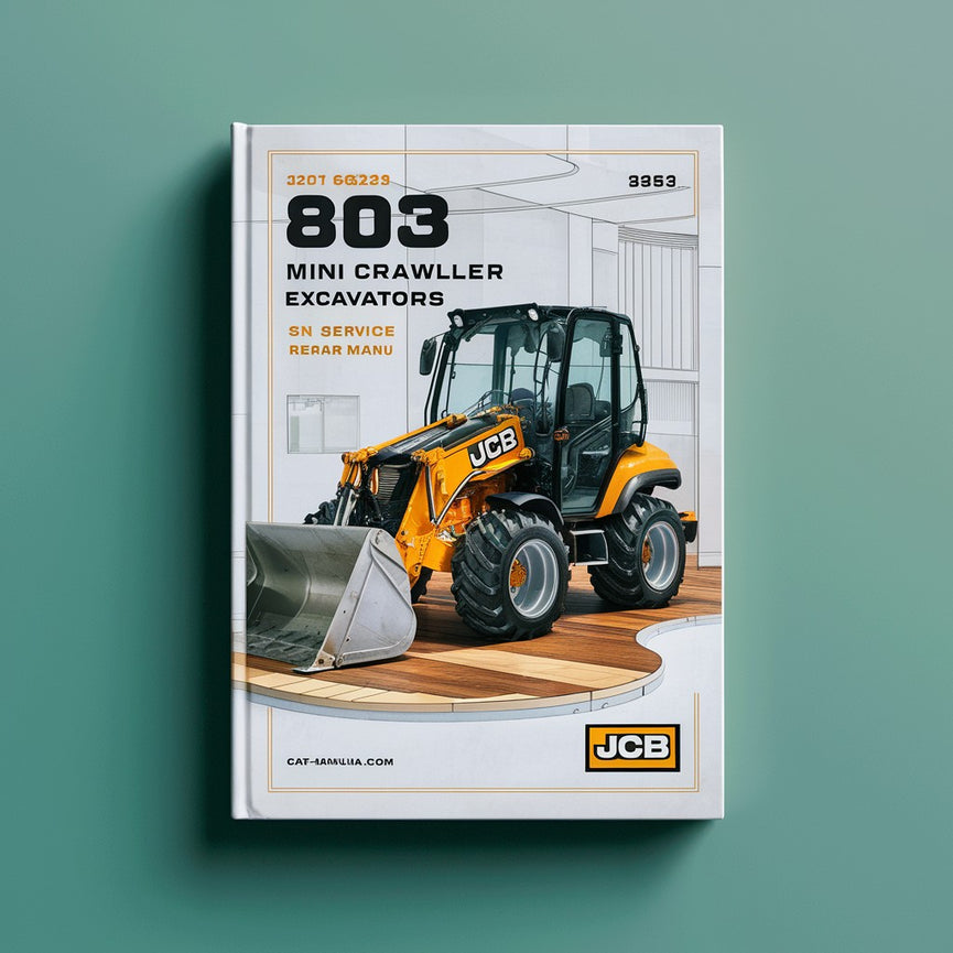 Manual de reparación y servicio de miniexcavadoras sobre cadenas JCB 803 SN 0666001-0667435