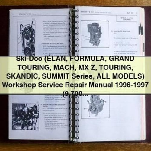 Manuel de réparation et d'entretien d'atelier Ski-Doo (ÉLAN FORMULA GRAnd TOURING MACH MX Z TOURING SKAndIC SUMMIT Series All ModelS) 1996-1997 (9 700+ pages 258 Mo PDF imprimable pour iPad) Télécharger