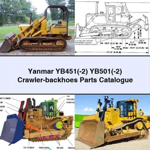 Catalogue de pièces détachées pour rétrocaveuses sur chenilles Yanmar YB451(-2) YB501(-2)