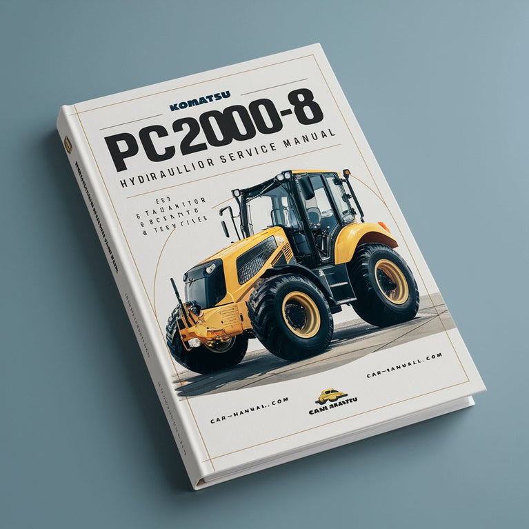 Manual de servicio y reparación de la excavadora hidráulica Komatsu PC2000-8