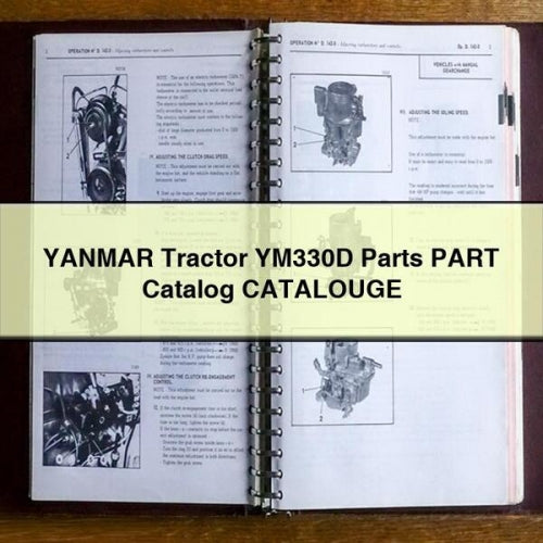 Pièces détachées pour tracteur YANMAR YM330D Catalogue de pièces détachées