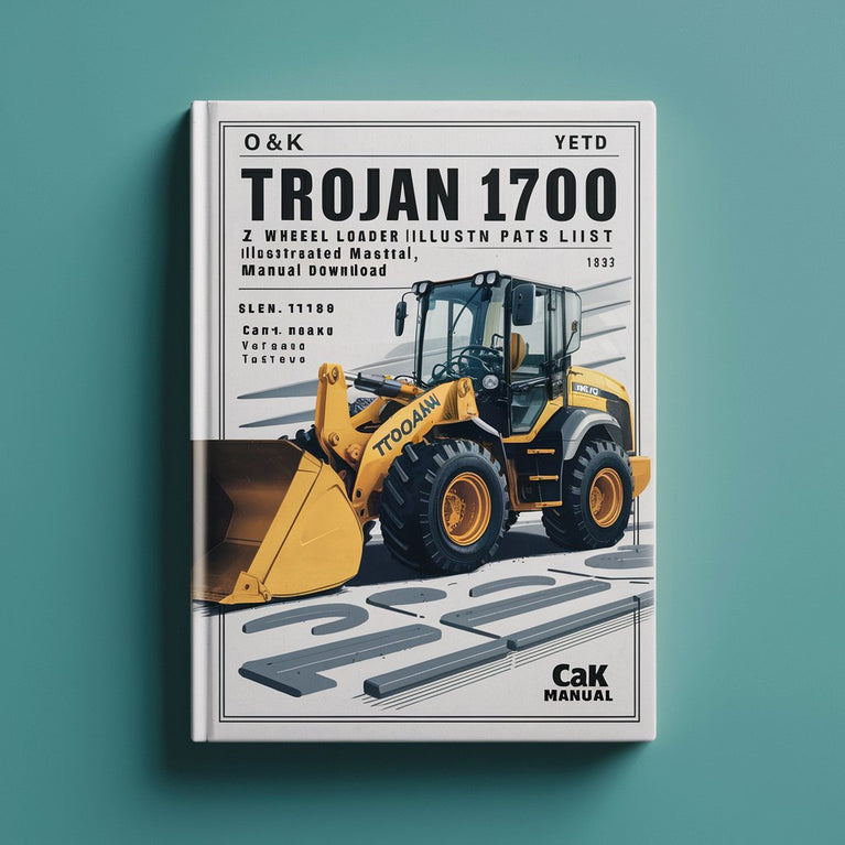 O&K TROJAN 1700 Z Wheel Loader Illustrated Master Parts List Manual (Parts Manual TB 133)