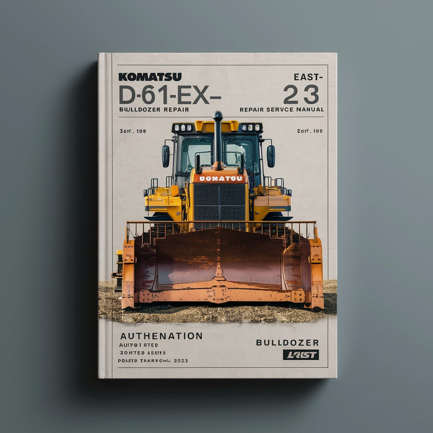 Manual de servicio y reparación de la excavadora Komatsu D61EX-23