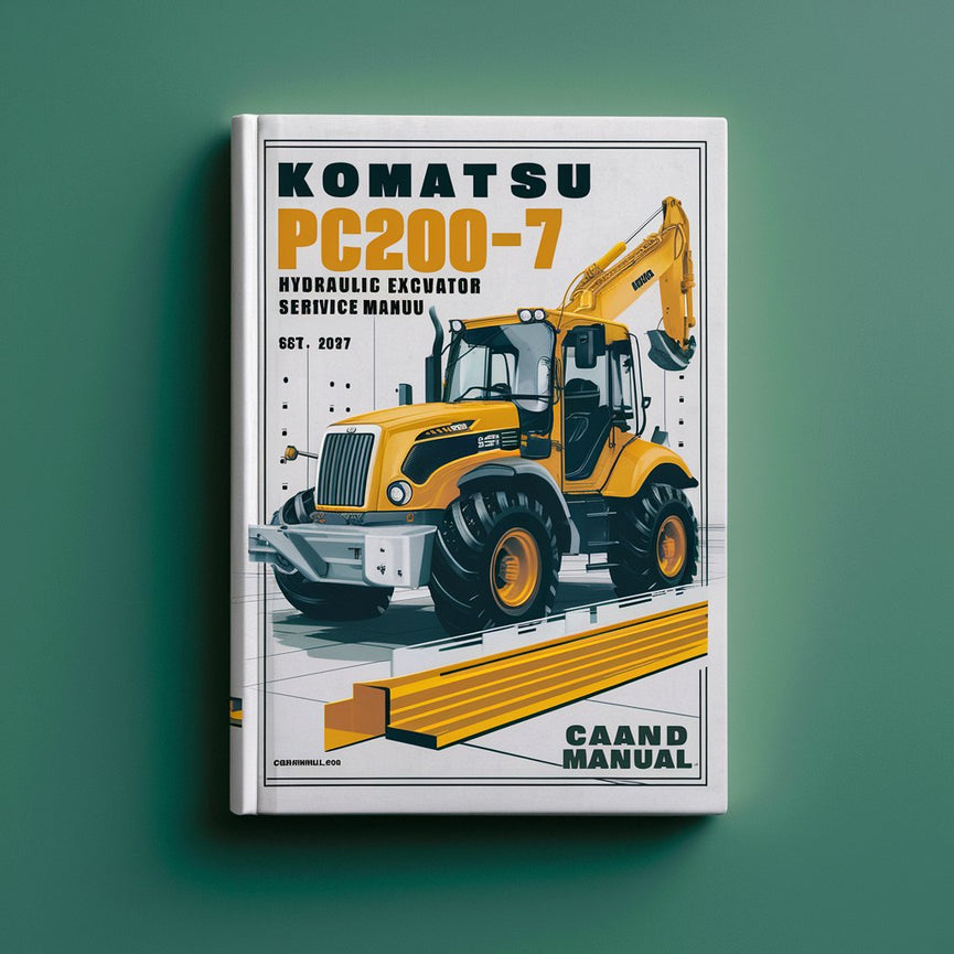 Manual de servicio y reparación de la excavadora hidráulica Komatsu PC200-7