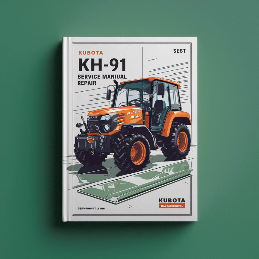 Manual de servicio y reparación de Kubota KH91 KH-91 WSM