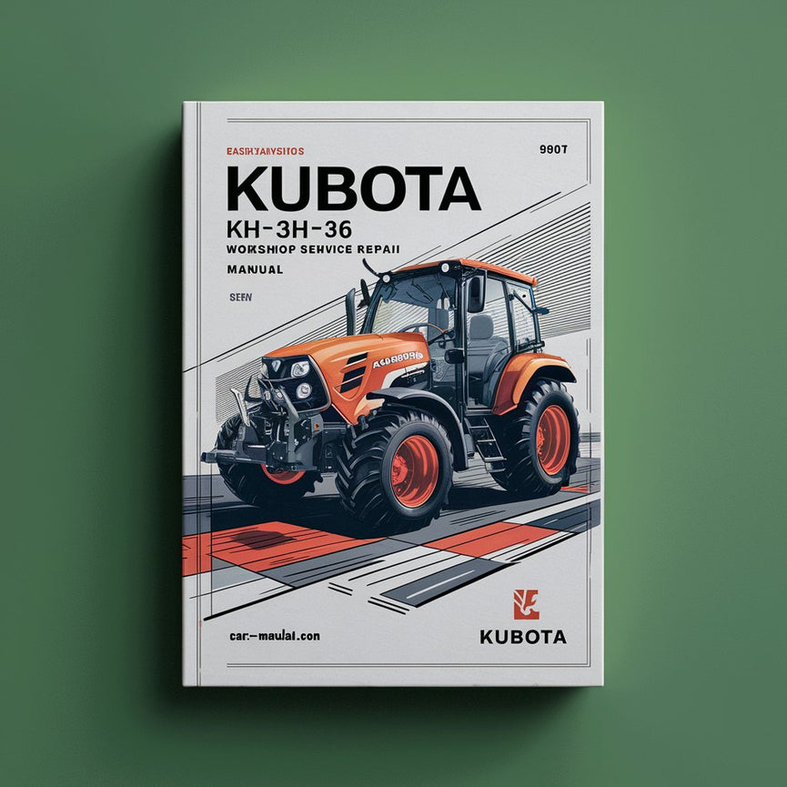 Manual de servicio y reparación del taller Kubota KH36 KH-36