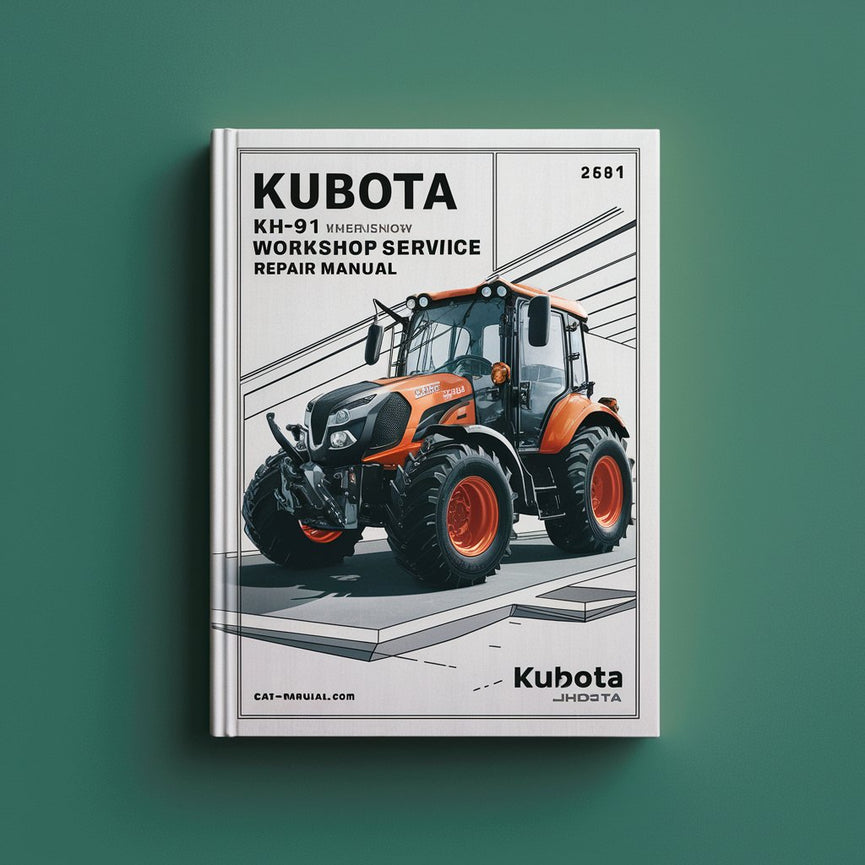 Manual de servicio y reparación del taller Kubota KH91 KH-91