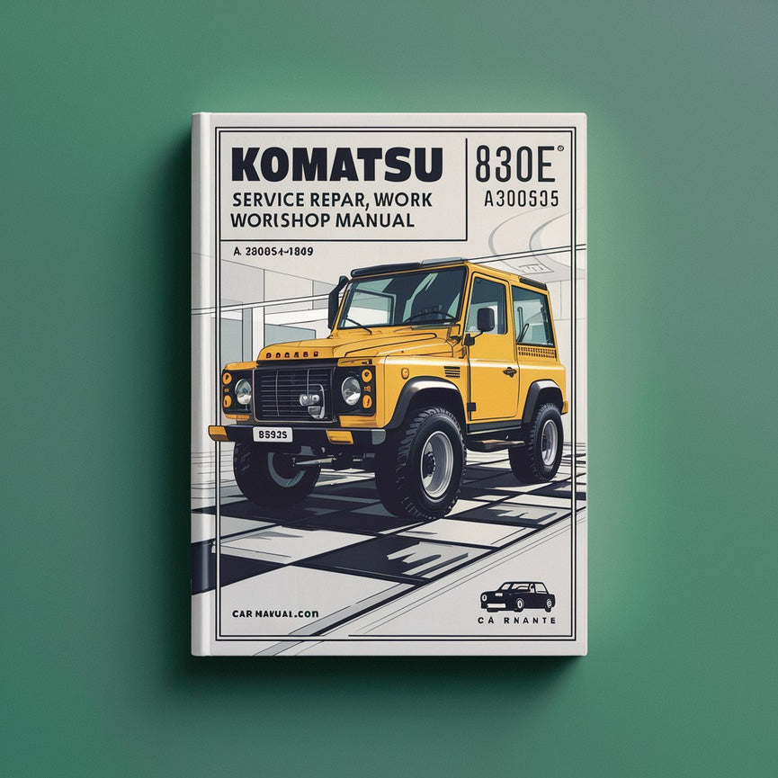 Manual de taller de reparación y servicio de Komatsu 830E A30625 - A30649