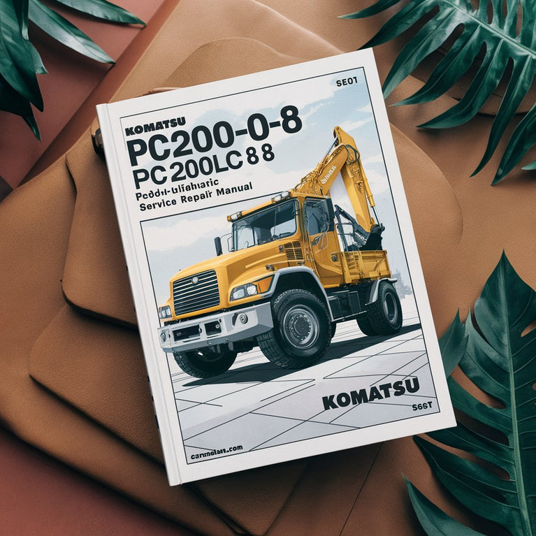 Komatsu PC200-8 PC200LC-8 PC220-8 PC220LC-8 Hydraulic Excavator Service Repair Manual