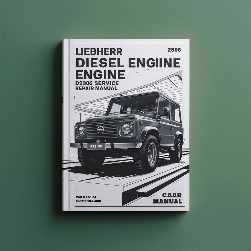 Manual de servicio y reparación del motor diésel D9306 D9308 de LIEBHERR