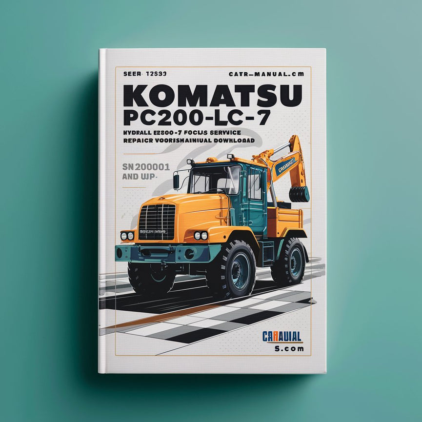 Manual de taller y reparación de excavadoras hidráulicas Komatsu PC200-7 PC200LC-7 PC220-7 PC220LC-7 (SN200001 y superiores 60001 y superiores)