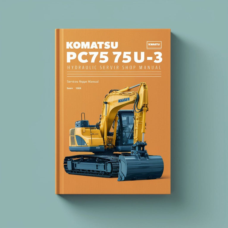 Manual de taller de reparación y mantenimiento de la excavadora hidráulica Komatsu PC75UU-3