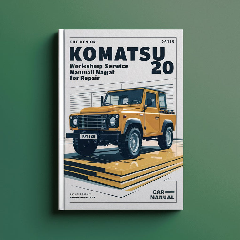 Komatsu D31Q 20 Workshop Service Manual for Repair