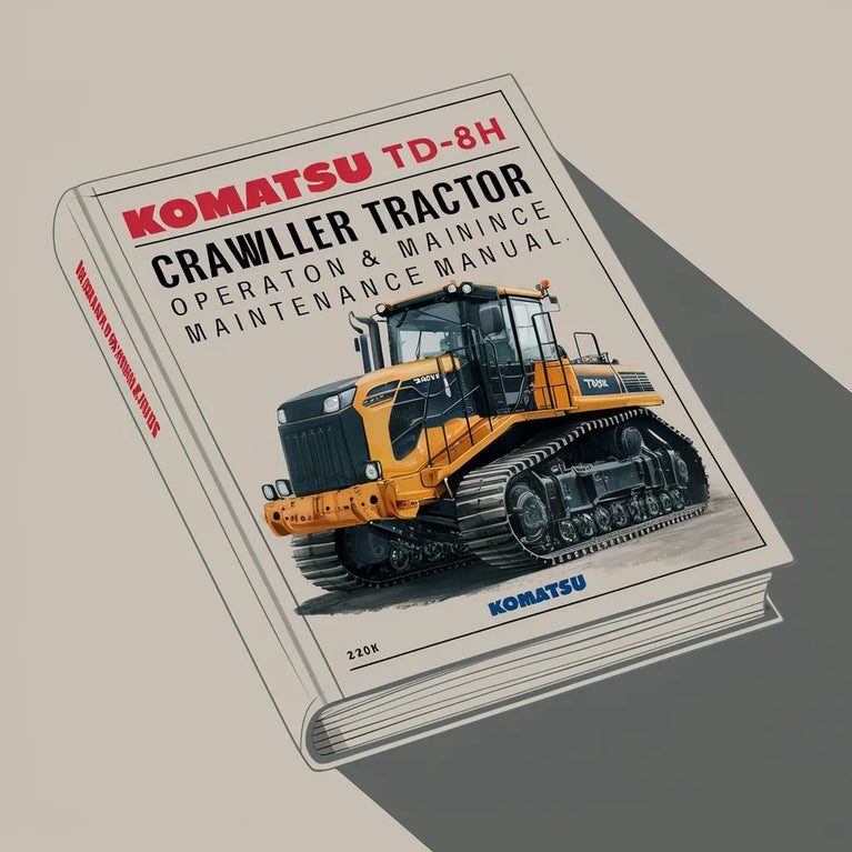 Manual de operación y mantenimiento del tractor de orugas Komatsu TD-8H