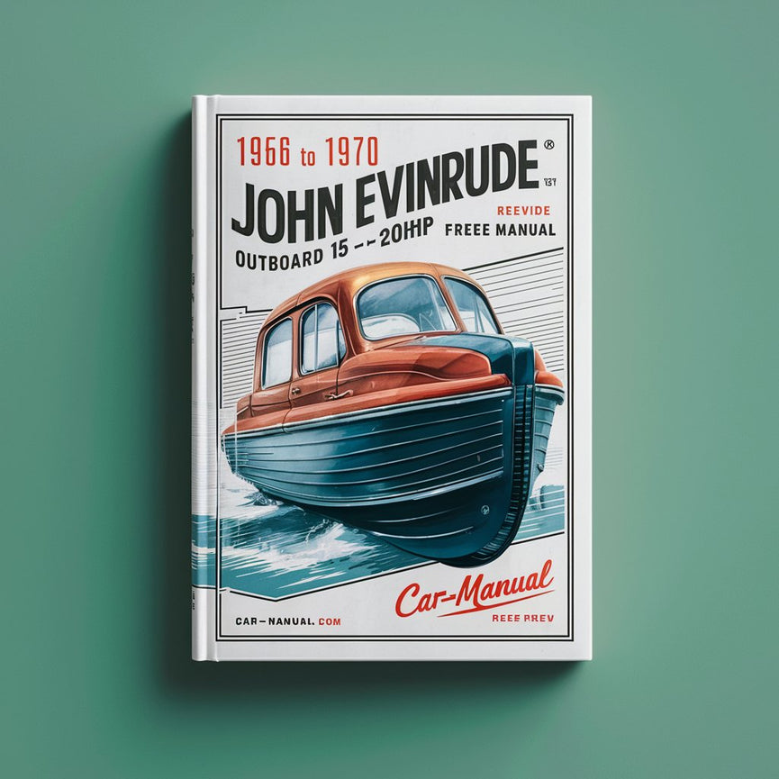 Manuel de réparation du moteur hors-bord Johnson Evinrude 1,5-40 ch de 1956 à 1970 (aperçu gratuit)