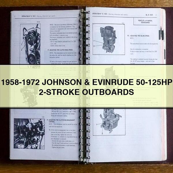 1958-1972 Johnson Evinrude 50-125HP 2-STROKE OUTBOARDS