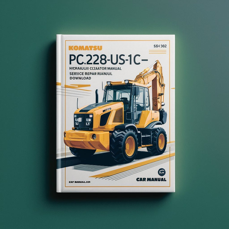 Manual de servicio y reparación de la excavadora hidráulica Komatsu PC228USLC-10 (número de serie: 1002 y posteriores)