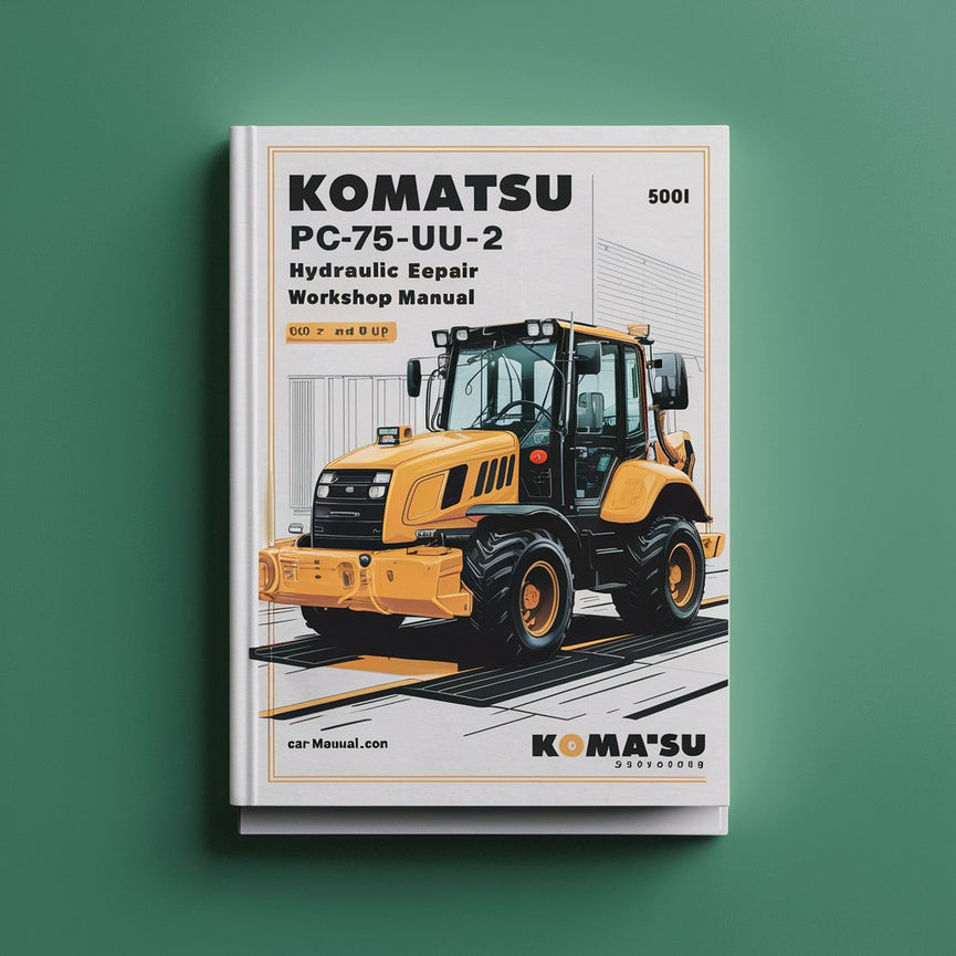 Manual de taller y reparación de la excavadora hidráulica Komatsu PC75UU-2 (5001 y posteriores)