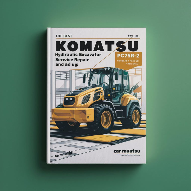 Mejor manual de servicio y reparación de excavadora hidráulica Komatsu PC75R-2 (número de serie: 22E5200001 y posteriores)