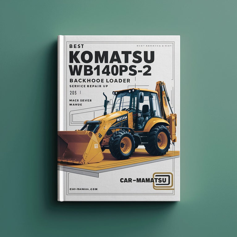 Mejor manual de servicio y reparación de retroexcavadoras Komatsu WB140PS-2 WB150PS-2 (número de serie: 140F50001 y superiores 150F50001 y superiores)