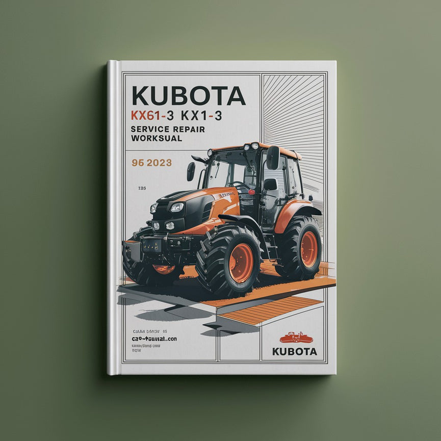 Manuel d'atelier de réparation et d'entretien Kubota Kx61-3 Kx71-3