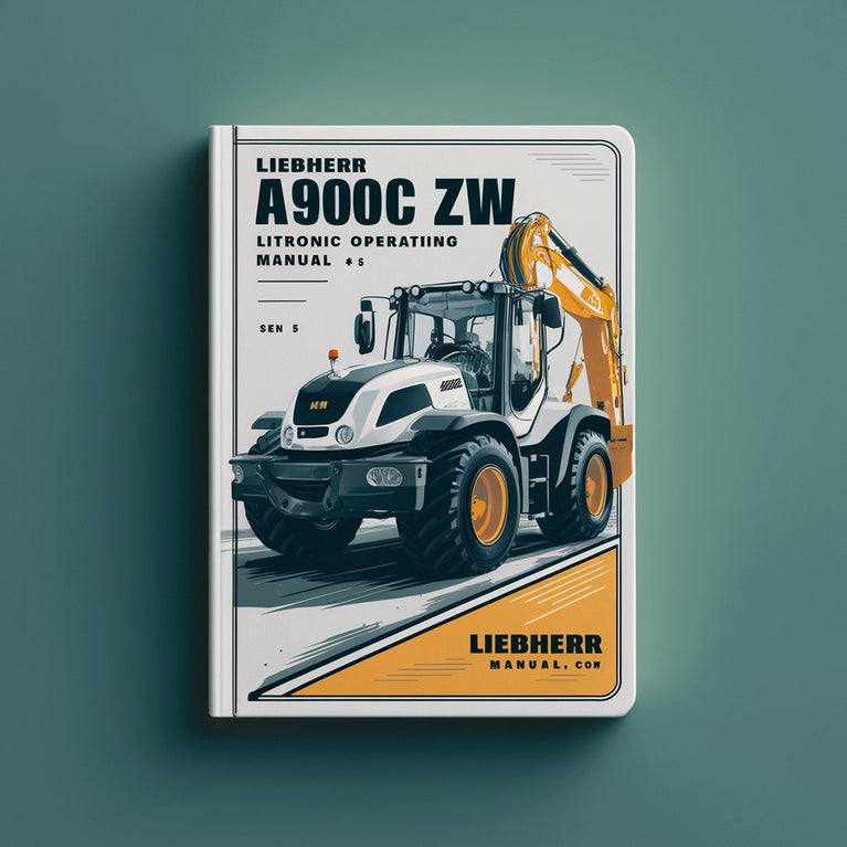 LIEBHERR A900C ZW LITRONIC Excavator Operating Manual #5