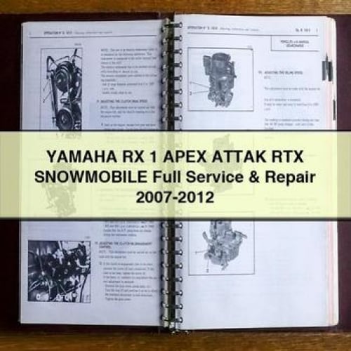 Yamaha RX 1 APEX ATTAK RTX Snowmobile Full Service & Repair 2007-2012