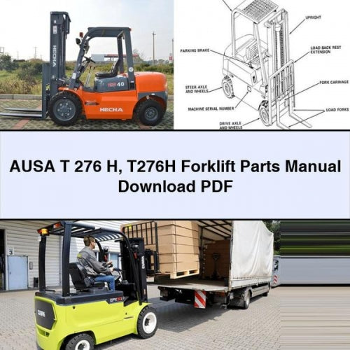 Manuel des pièces détachées pour chariot élévateur AUSA T 276 H T276H Télécharger le PDF