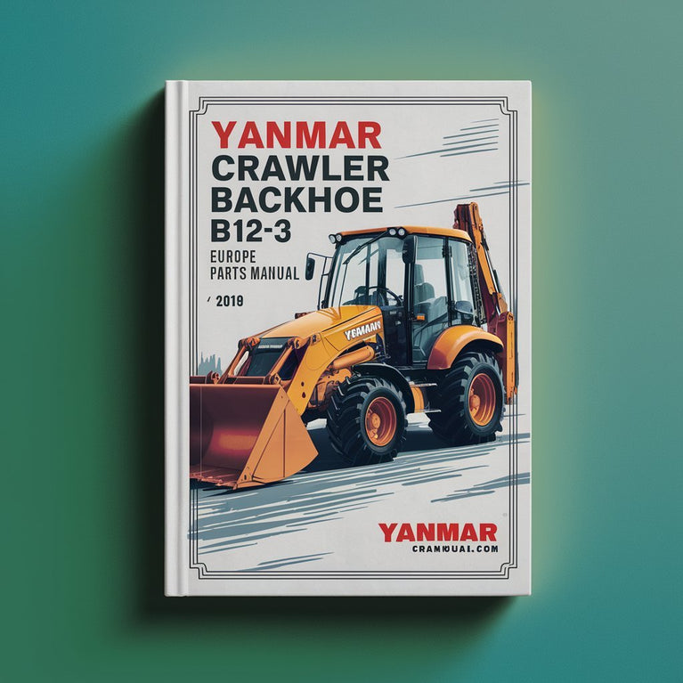 Manual de piezas de la retroexcavadora sobre orugas Yanmar B12-3 Europa