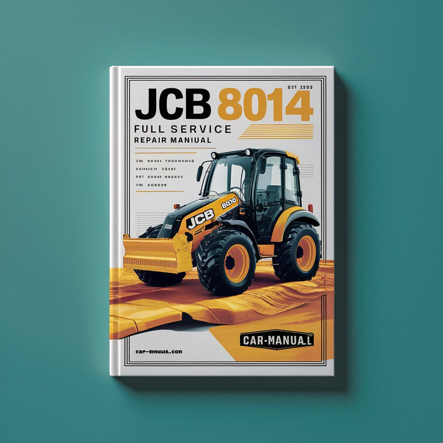 Manual de servicio y reparación completo de la miniexcavadora JCB 8014