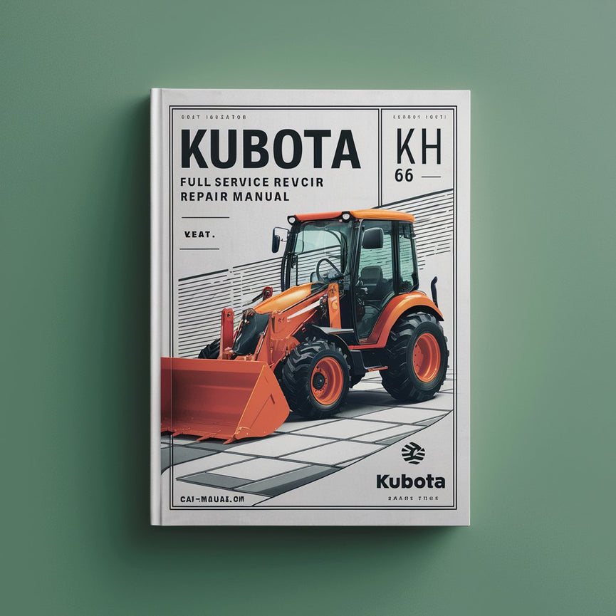 Manual de servicio y reparación completo de la excavadora Kubota KH 66