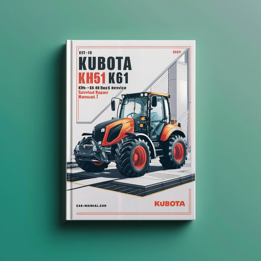 Manual de servicio y reparación de excavadoras KUBOTA KH51 KH61 KH-51 KH-61