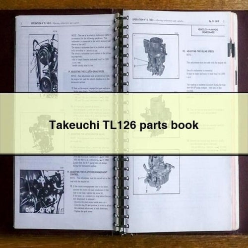 Takeuchi TL126 parts book