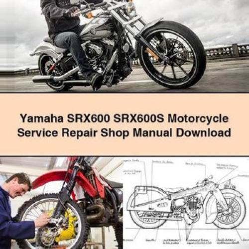 Manuel d'atelier de réparation et d'entretien de moto Yamaha SRX600 SRX600S Télécharger le PDF