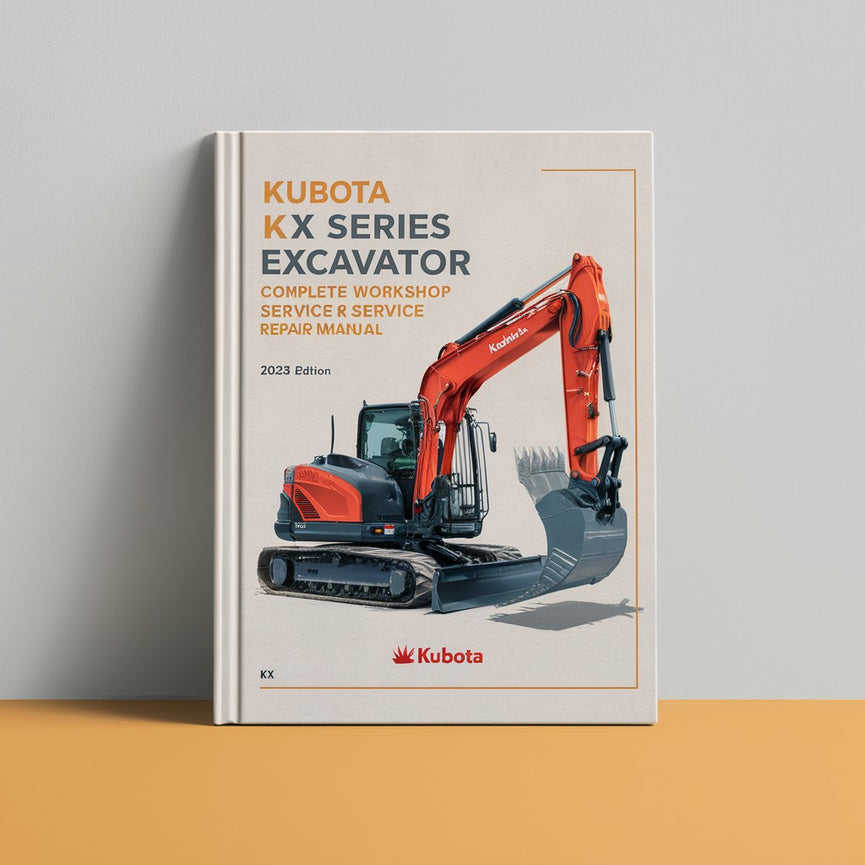 Manual completo de reparación y servicio de taller de excavadoras Kubota serie KX KX 41-2 61-2 71-2 91-2 121-2 162-2