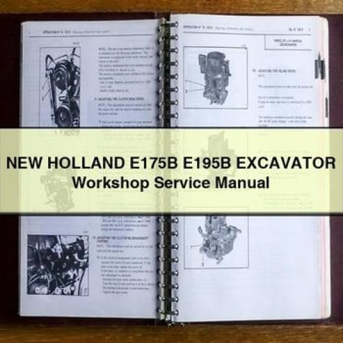 NEW Holland E175B E195B Excavator Workshop Service Manual