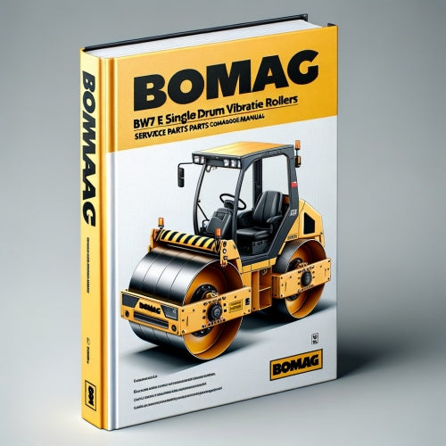 Catalogue de pièces détachées pour rouleaux vibrants monocylindres BOMAG BW71 E SN:101620201001-101620201120