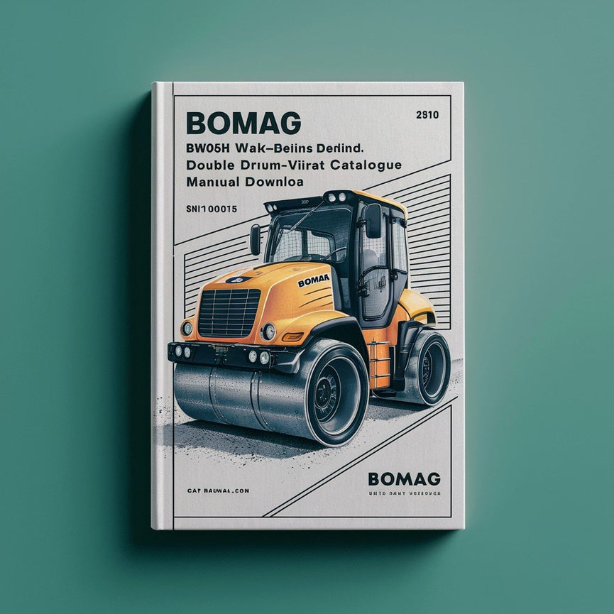 Bomag BW65H Walk-behind double drum vibrat roller Service Parts Catalogue Manual Download SN101100741001-101100742196 PDF