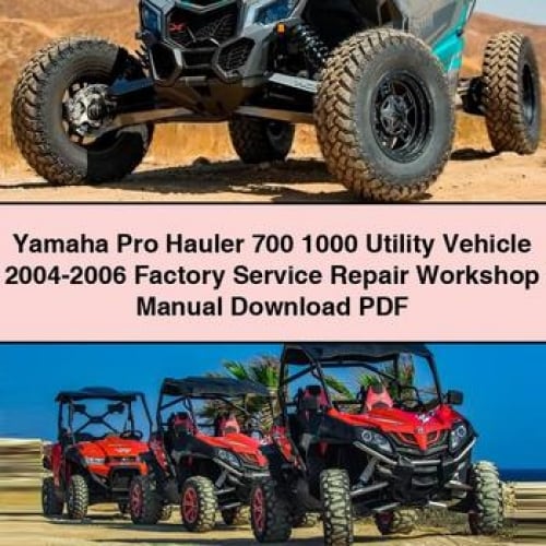 Manuel d'atelier de réparation et d'entretien d'usine pour véhicule utilitaire Yamaha Pro Hauler 700 1000 2004-2006 Télécharger le PDF