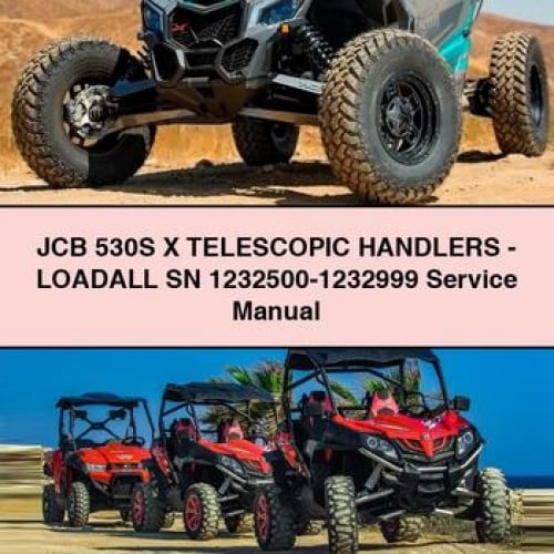 JCB 530S X TELESCOPIC HAndLERS - LOADALL SN 1232500-1232999 Service Manual PDF Download