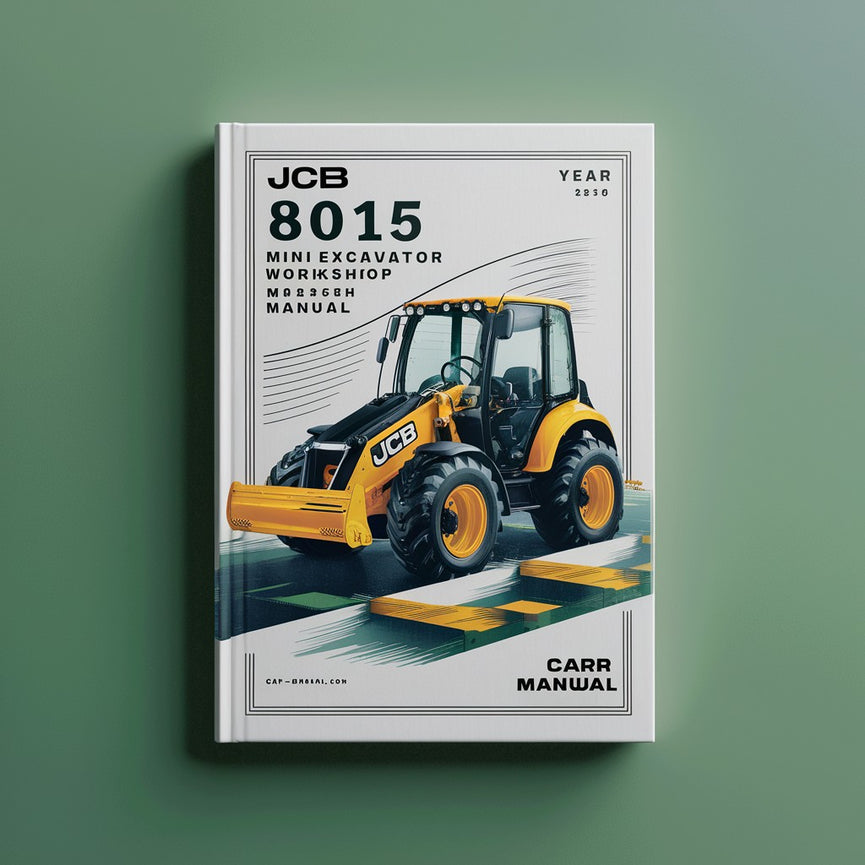 Manuel de réparation et d'entretien de la mini-pelle JCB 8015