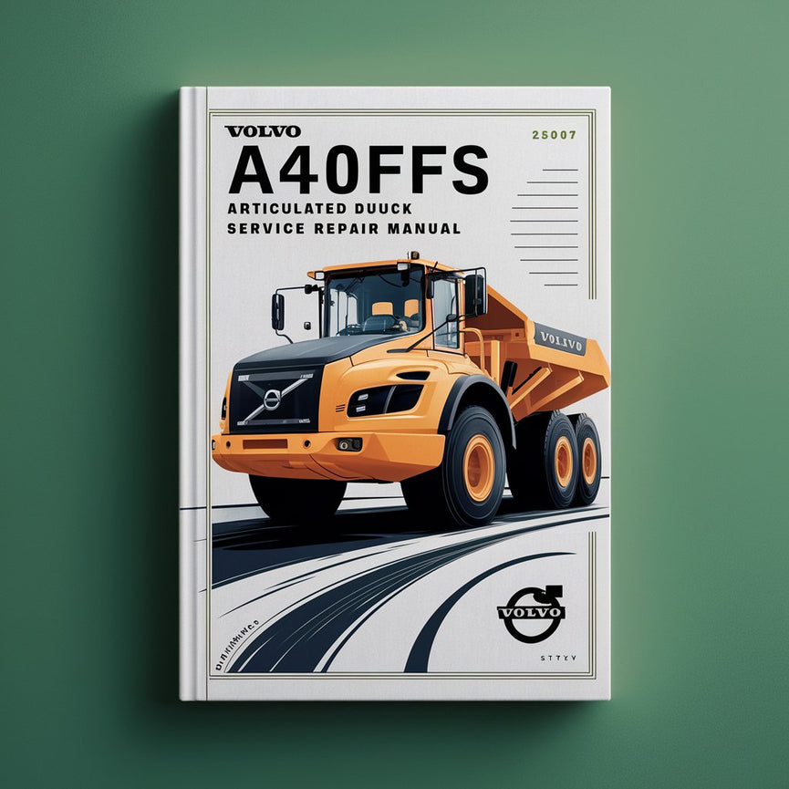 Téléchargement du manuel de réparation et d'entretien du camion à benne basculante articulé VOLVO A40FFS en PDF