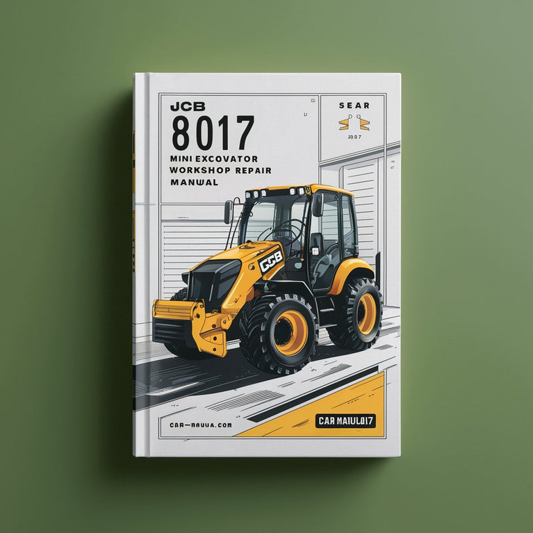 Manual de reparación y servicio del taller de miniexcavadora JCB 8017