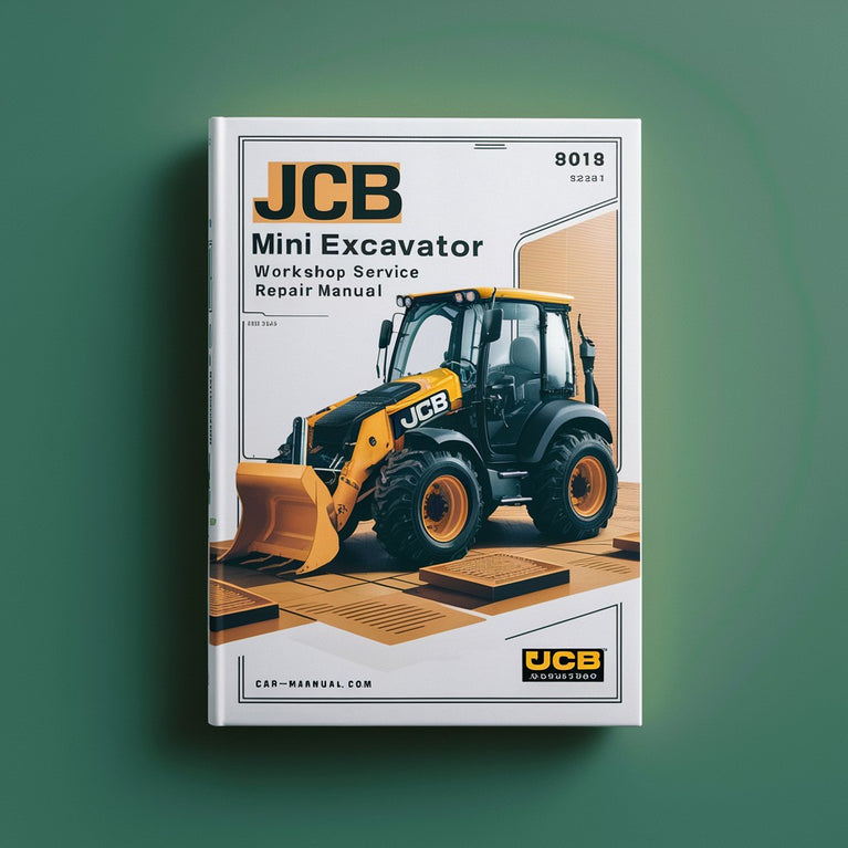 Manual de reparación y servicio del taller de la miniexcavadora JCB 8014