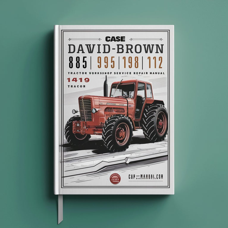 Manual completo de reparación y servicio del taller del tractor Case David Brown 885 995 1210 1212 1410 1412