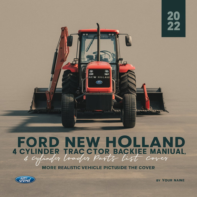 Manual de lista de piezas de la retroexcavadora cargadora de tractor Ford New Holland 555D de 4 CILINDROS.