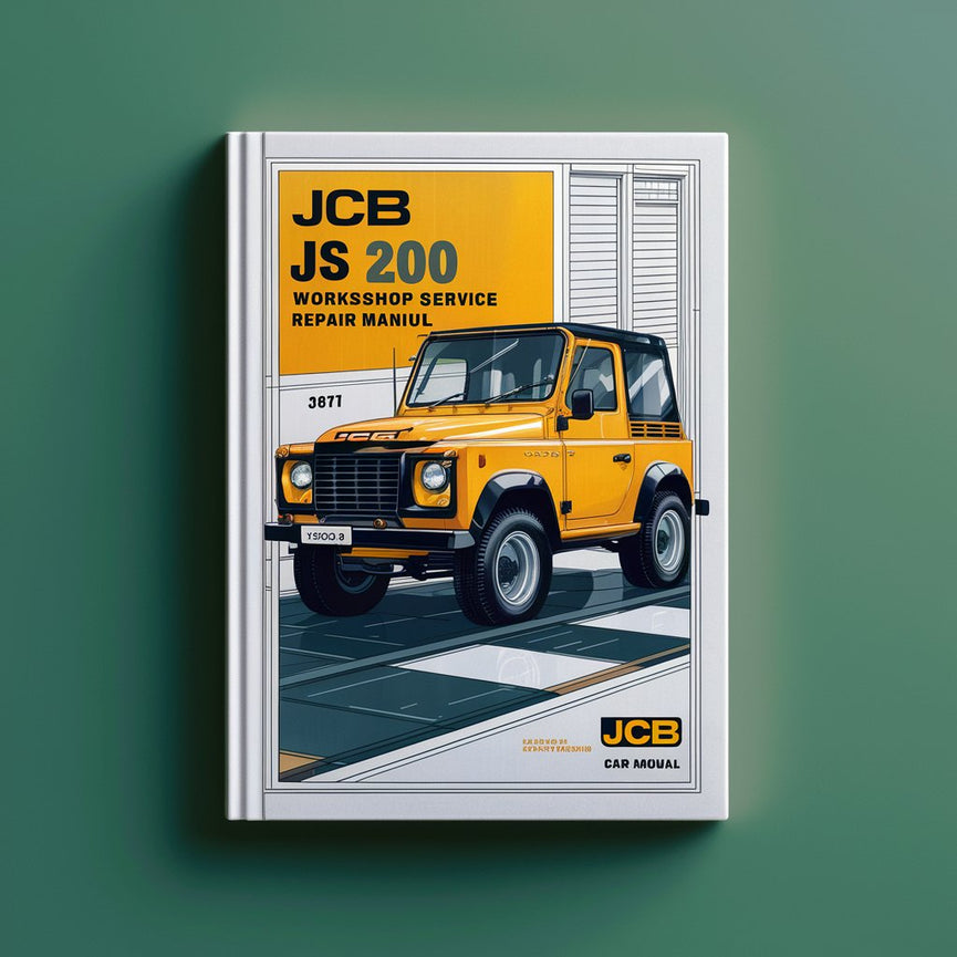 Manuel de réparation et d'entretien de l'atelier JCB JS 200 SN 1202500-1203999