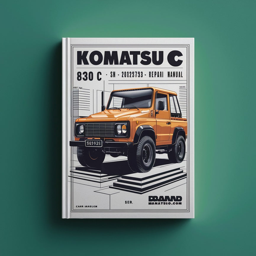 Manual de reparación y servicio del taller Komatsu 830 C SN 202753 y posteriores