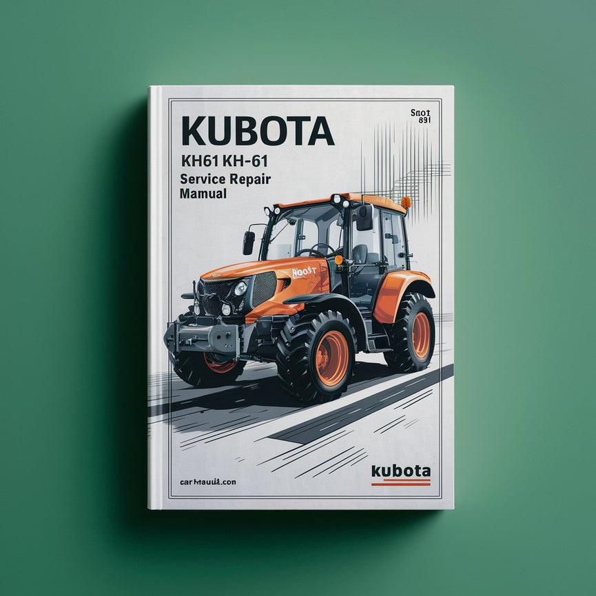 Manual de servicio y reparación de Kubota KH51 KH61 KH-51 KH-61