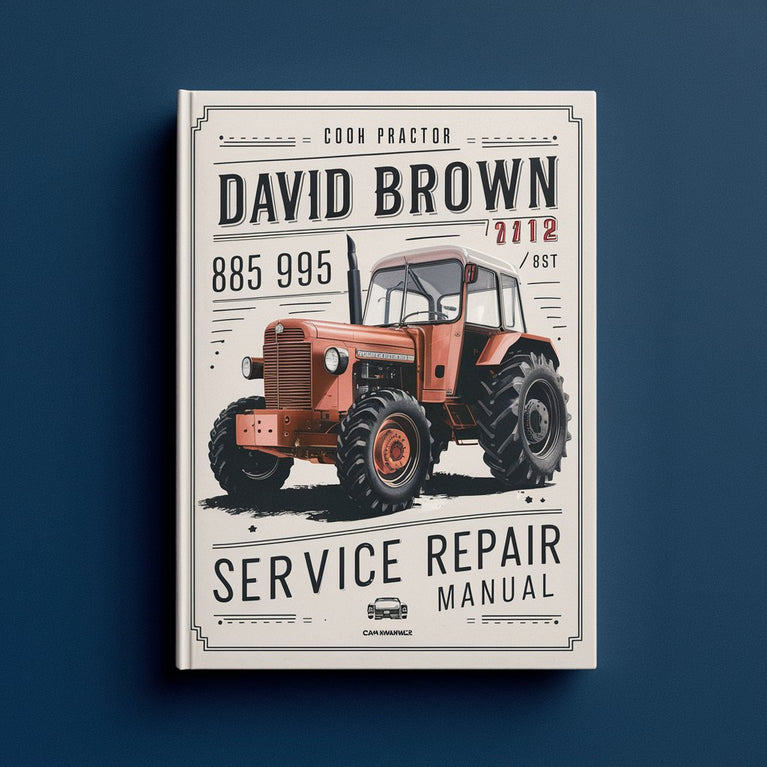 Manual de taller de reparación y servicio del tractor Case David Brown 885 995 1210 1212 1410 1412